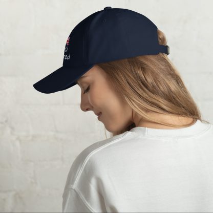 anti hatred, anti hat.red | navy cap with UK flag - Image 4